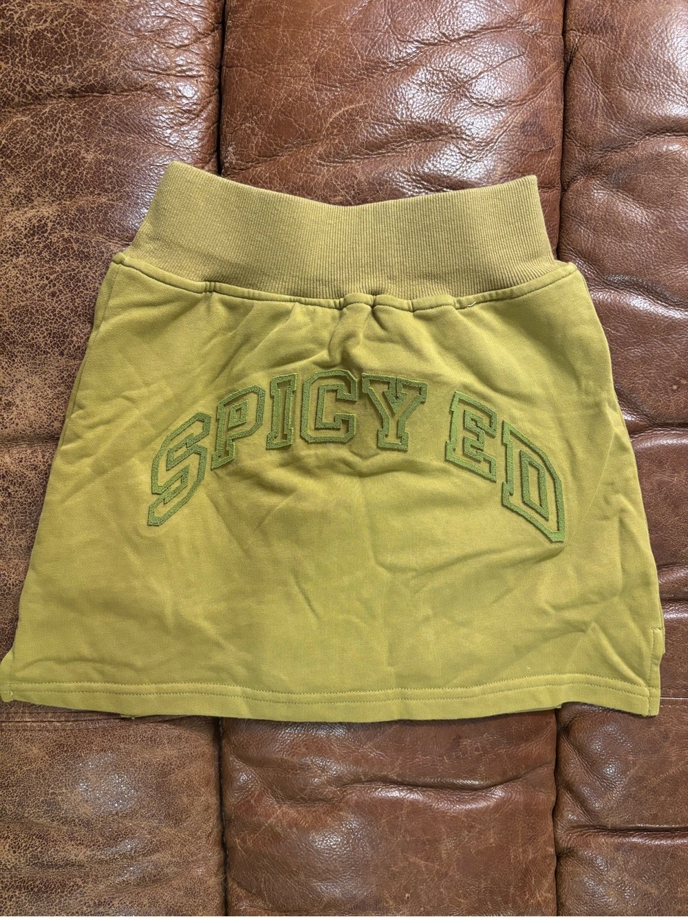 Aelfric Eden “Spicy Ed” Olive Mini Skirt